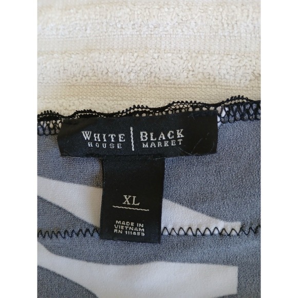 White House Black Market Zebra Lace Camisole Top XL Y2K Style Slip Tank - Picture 15 of 16